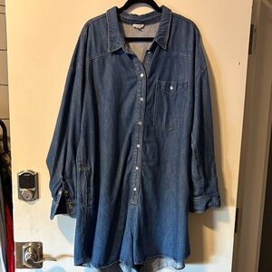 Pilcro Blue Denim romper